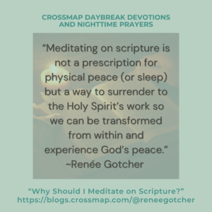 Why Should I Meditate on Scripture?